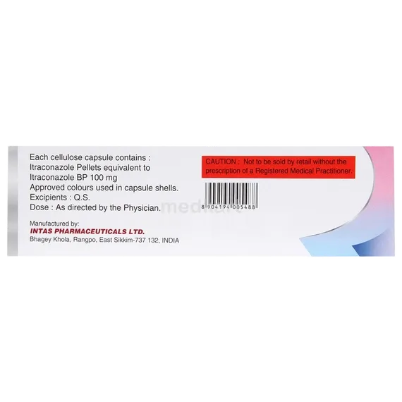 itaspor 100mg capsule 10's